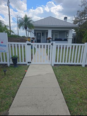 Vinyl Fence for Valerie's House