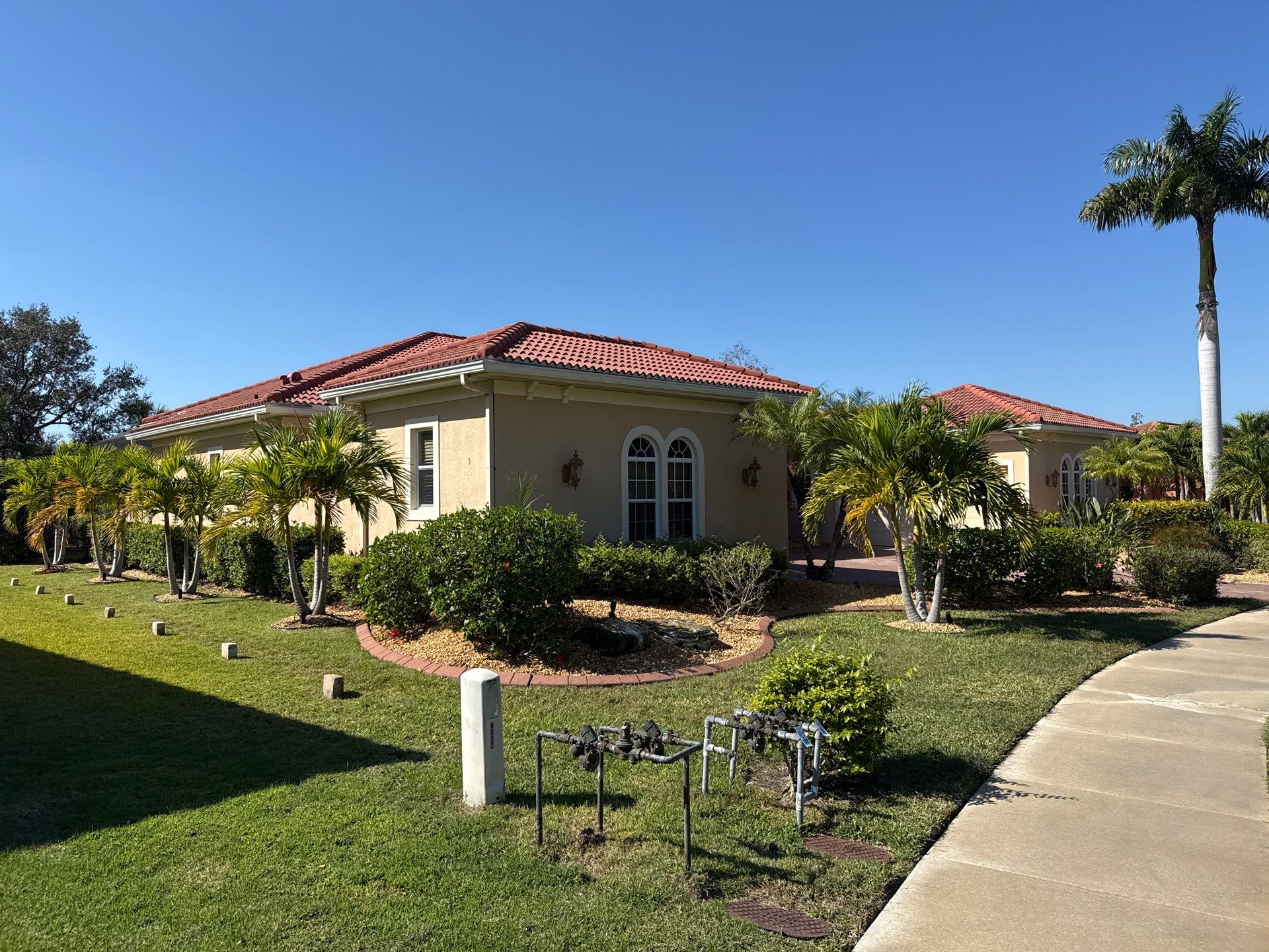 Tile Roof Cleaning & Oil Stain Removal | Tara River Place, Bradenton FL by Sunshine AquaWash