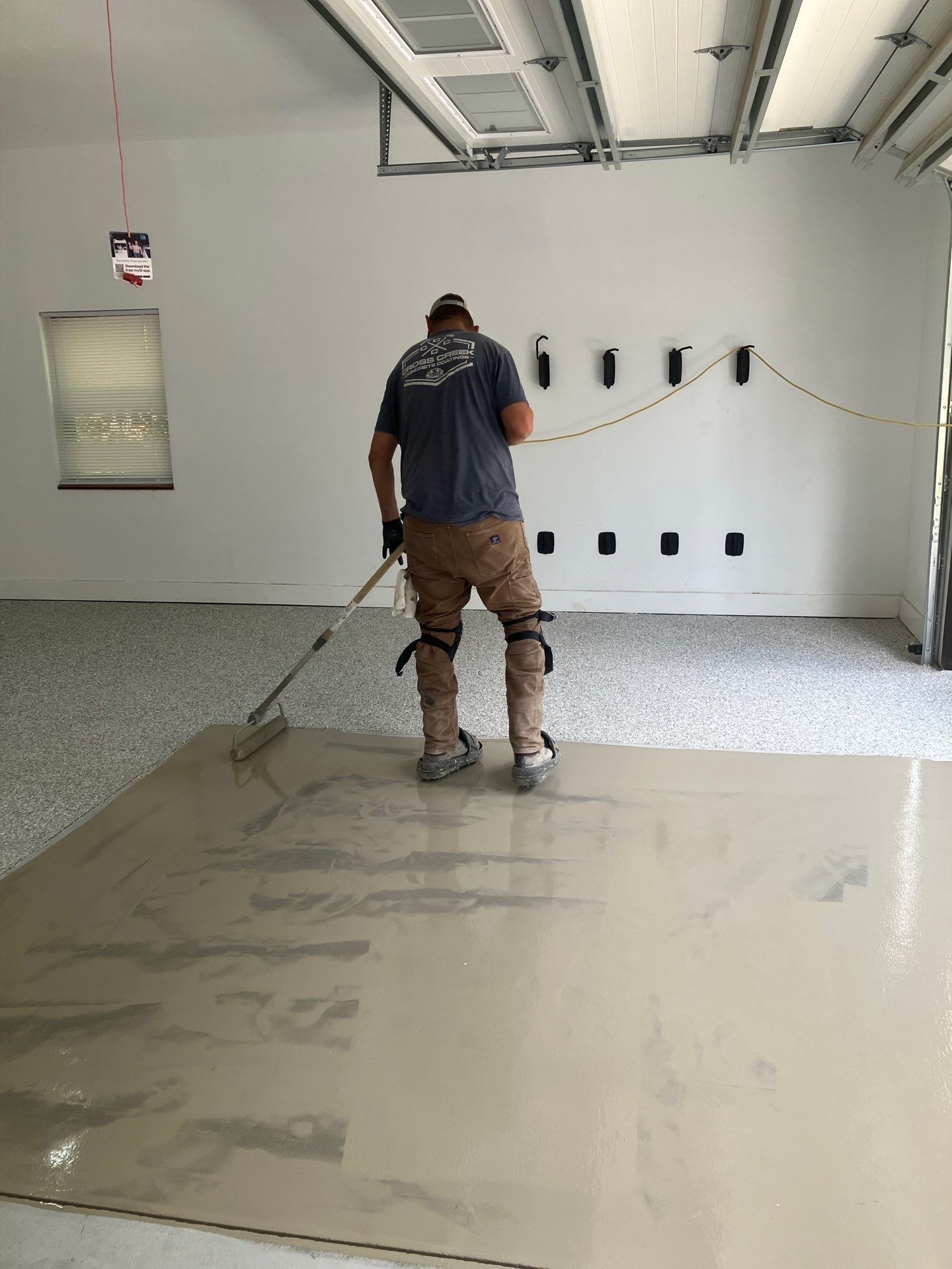 Garage Project in Mount Everest by Cross Creek Concrete Coatings