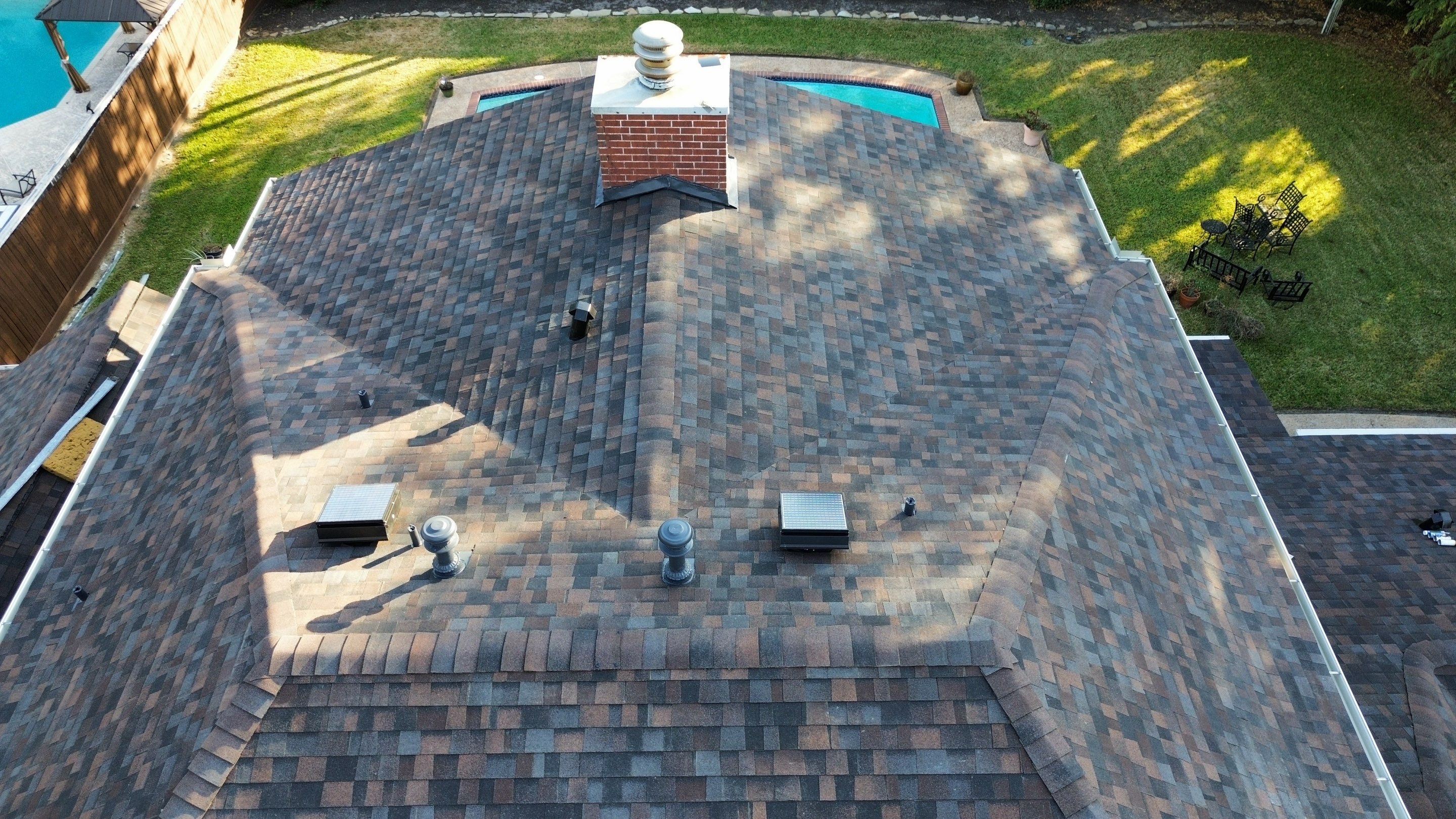 Stately Houston Roof Replacement With Owens Corning Duration Shingles by Houston Roofing & Construction