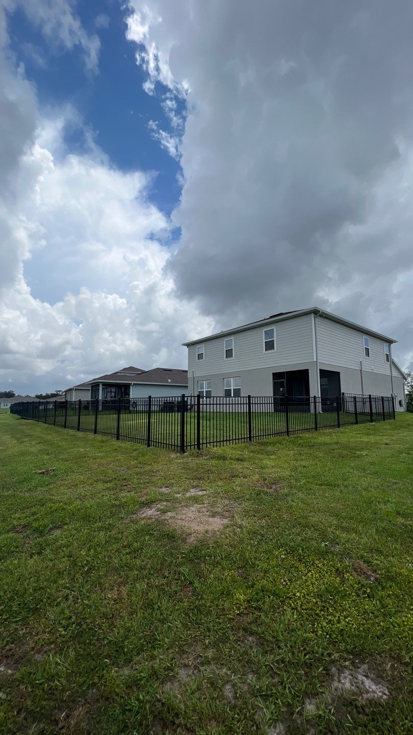 Parrish, FL 4ft. Tall 3-rail Black Aluminum Fence by Asap fence and gates, LLC