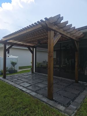 Wood Pergola using Wood Sealant