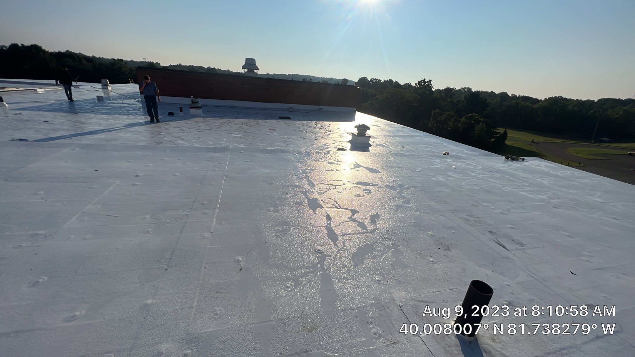 John Glenn High school Roof Install by Gold Star Roofing LLC 