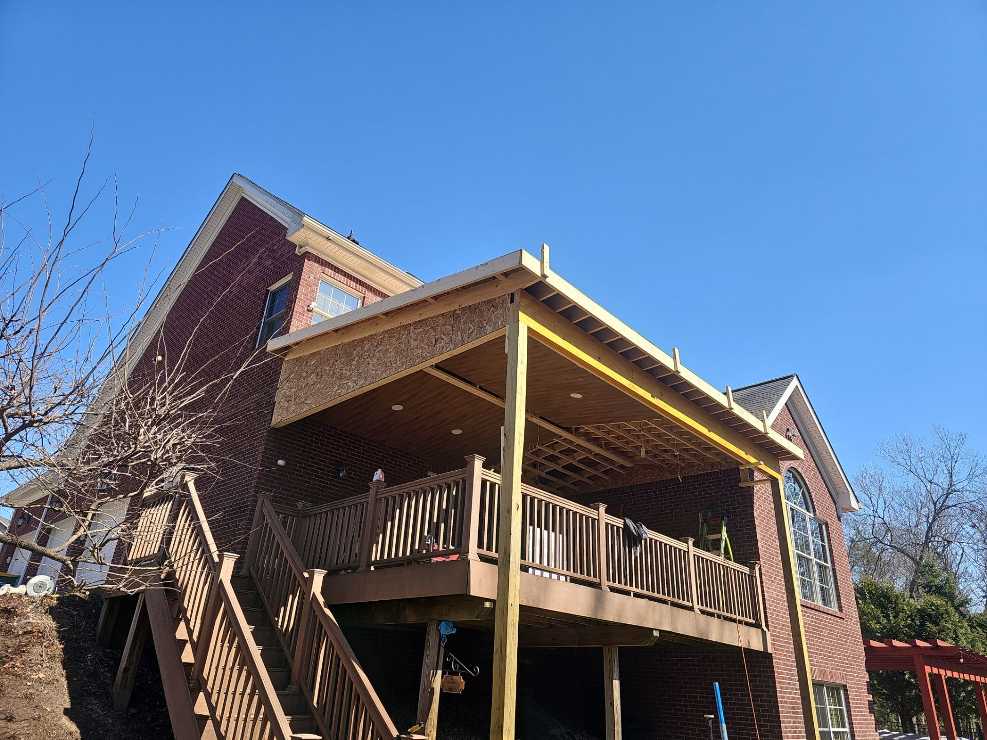 Hip Roof Build by Cousins Roofing Siding & Decks
