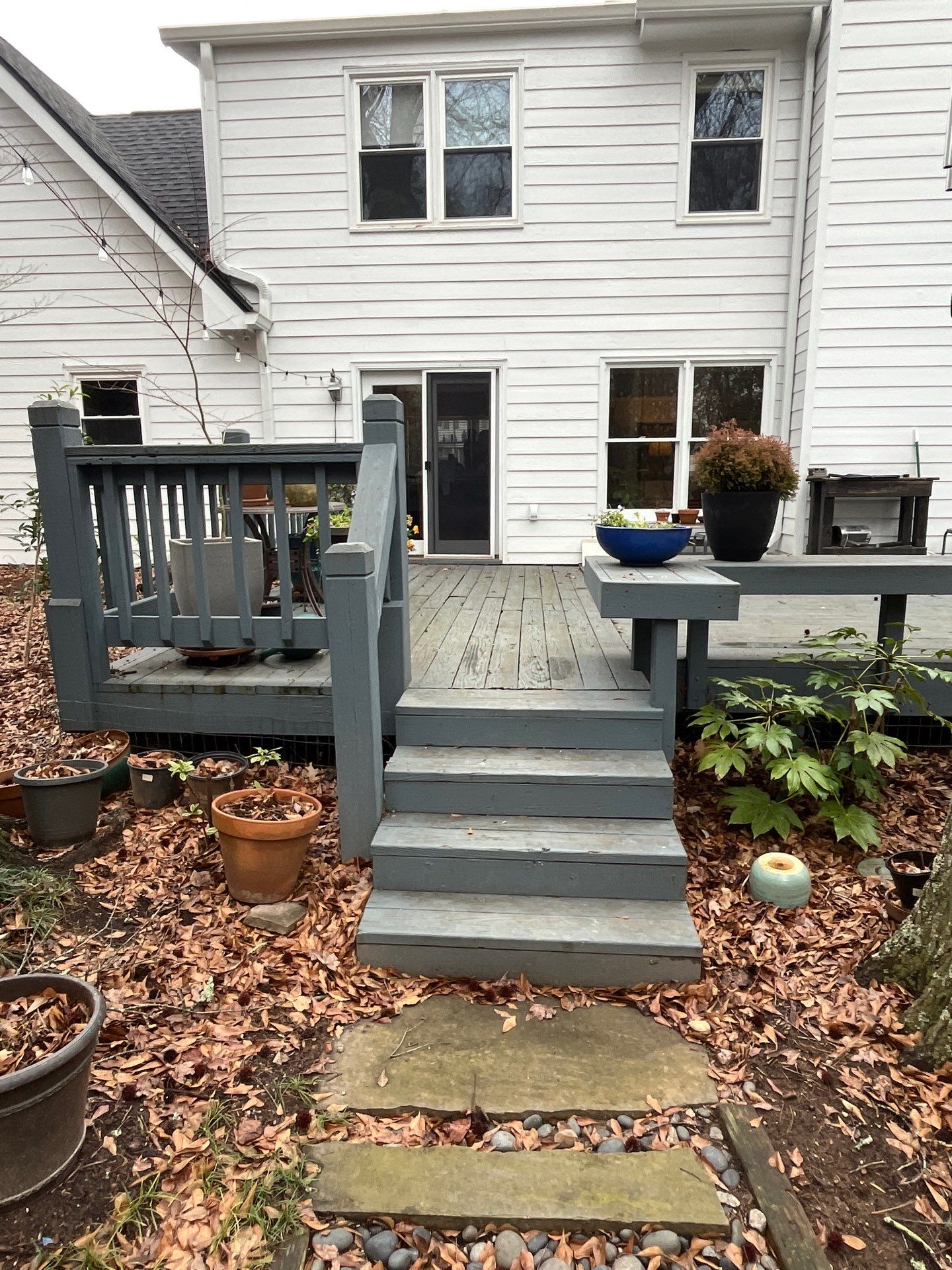 Deck Resurface using Deckorators Voyage Series and ALX Contemporary Cable Railing by Nelson Exteriors 