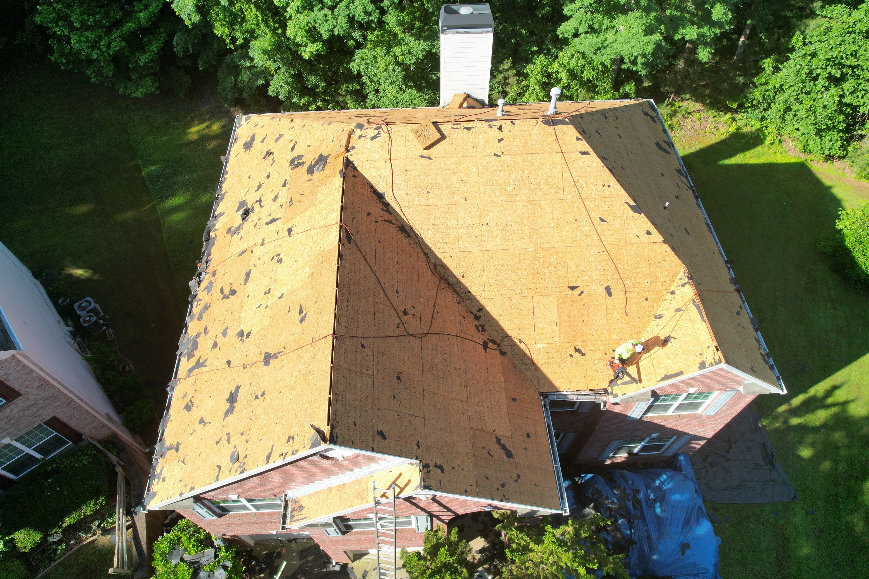 Residential Roof Replacement using Owens Corning Estate Gray by Inspector Roofing and Restoration