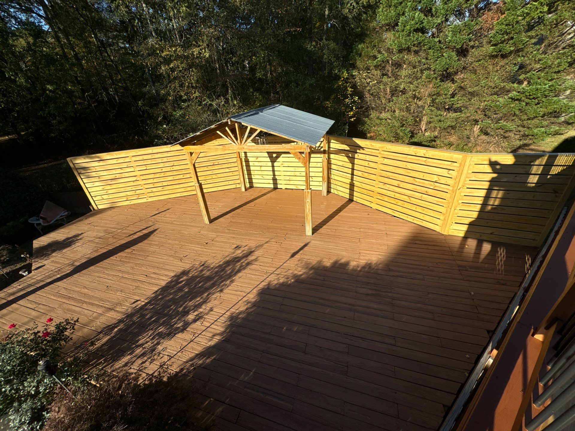Custom Deck Construction and Privacy Fence Installation in Powder Springs by Swift Home Renovations