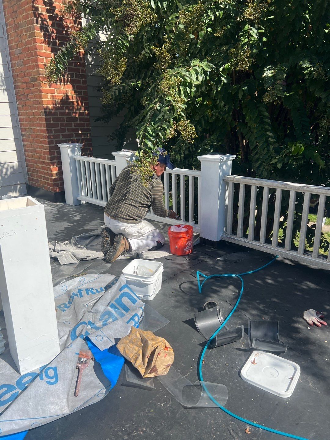 McLean - Residential Flat Roof Replacement with Carlisle Syntec EPDM by RM Banning, Inc.