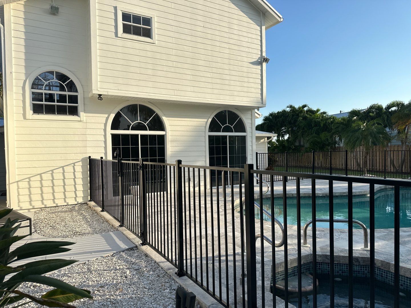 Aluminum Fence Installation using 3 Rail Aluminum Fence by Asap fence and gates, LLC