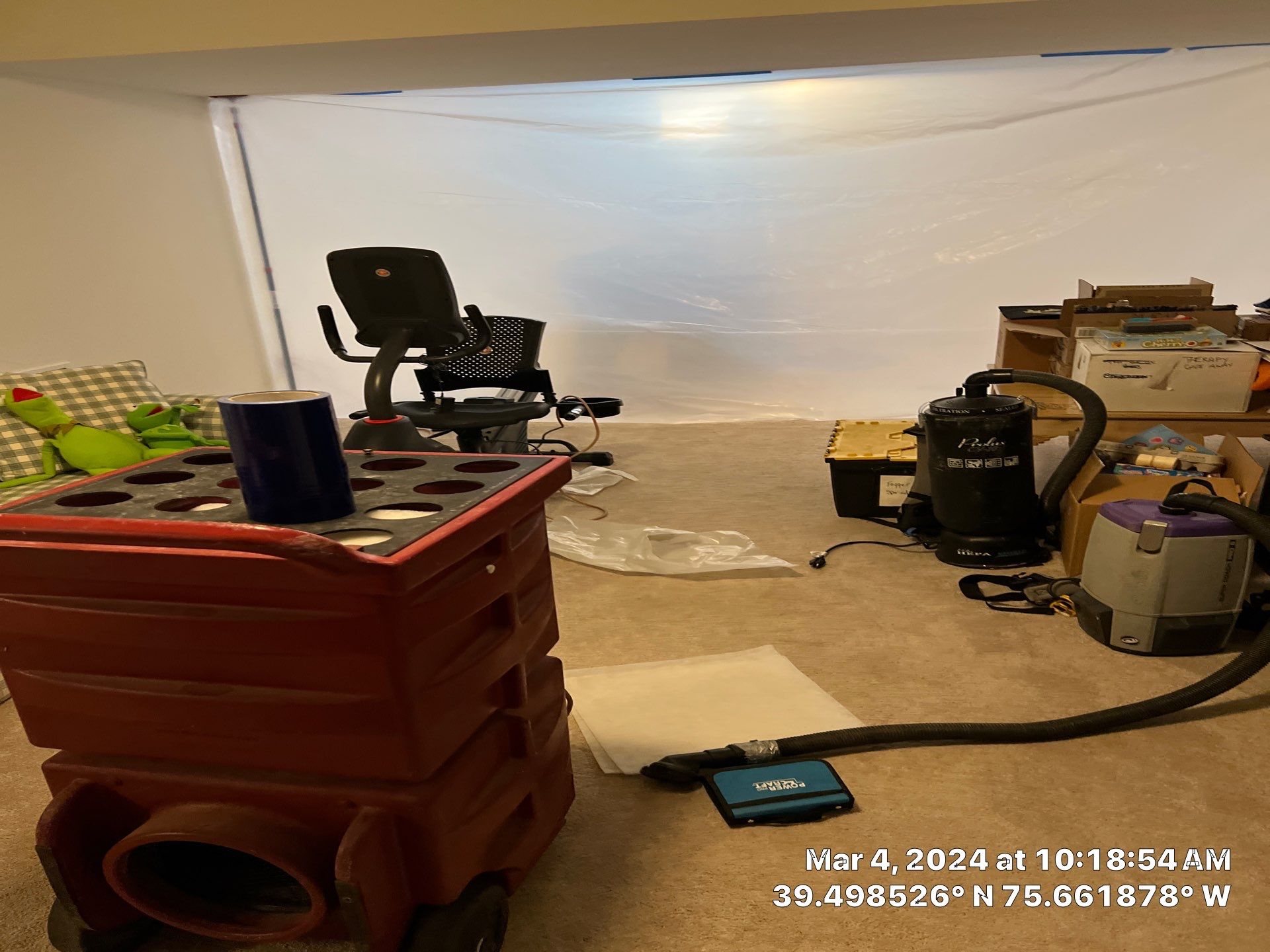Water Damage Inspection & Basement Dryout – Middletown, DE by Healthy Home Solutions