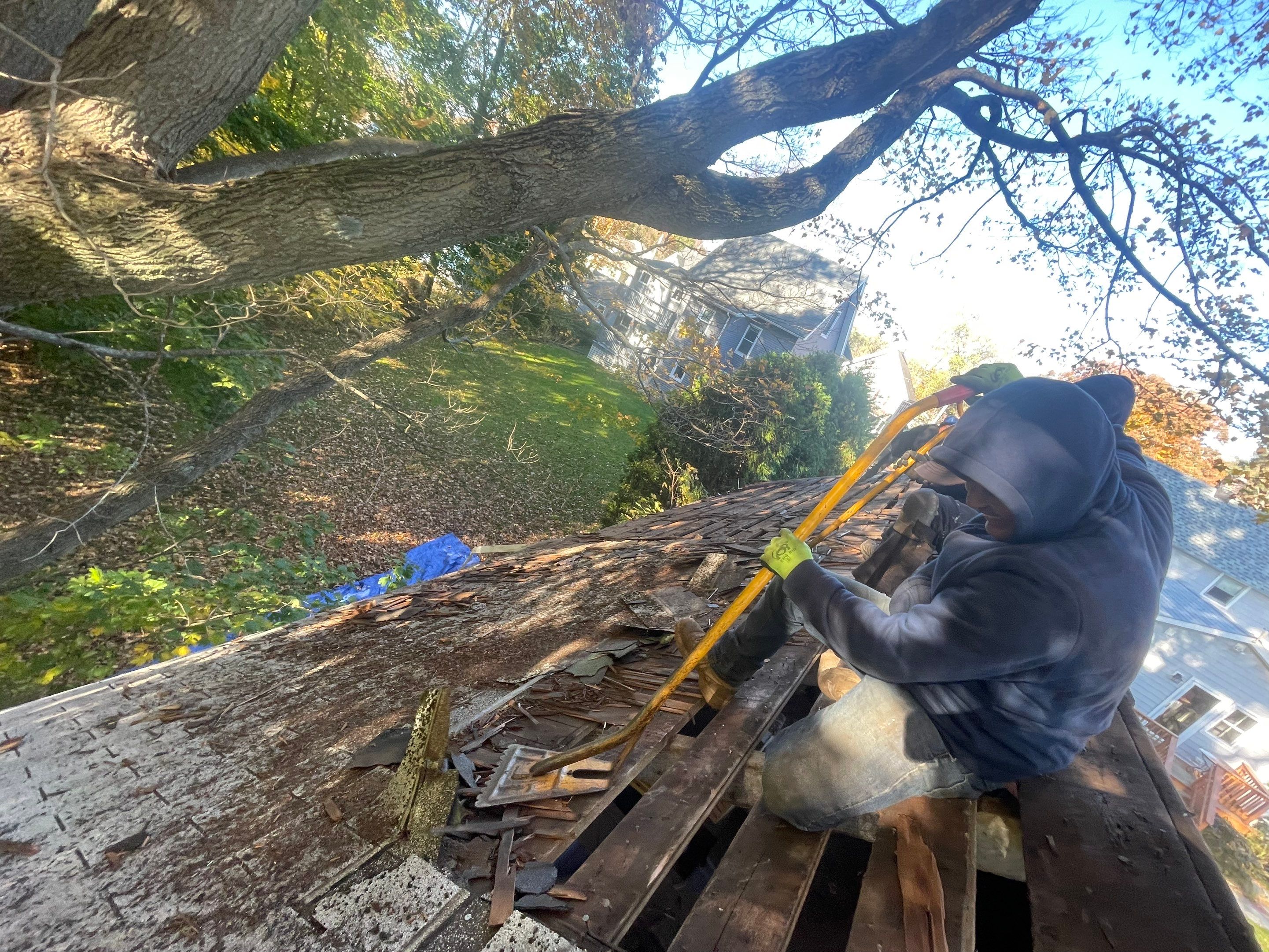 Residential Roofing Installation using Owens Corning TruDefinition Sierra Gray by A Plus Exterior