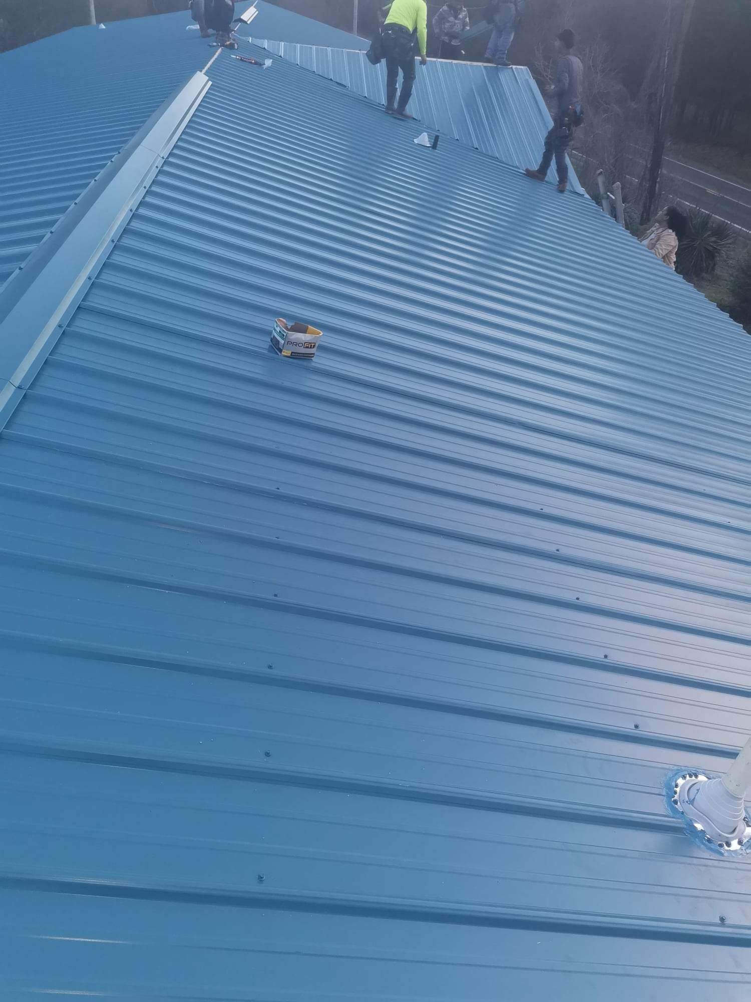 Residential Roofing Installation using 29 gauge metal by Hostetler Roofing