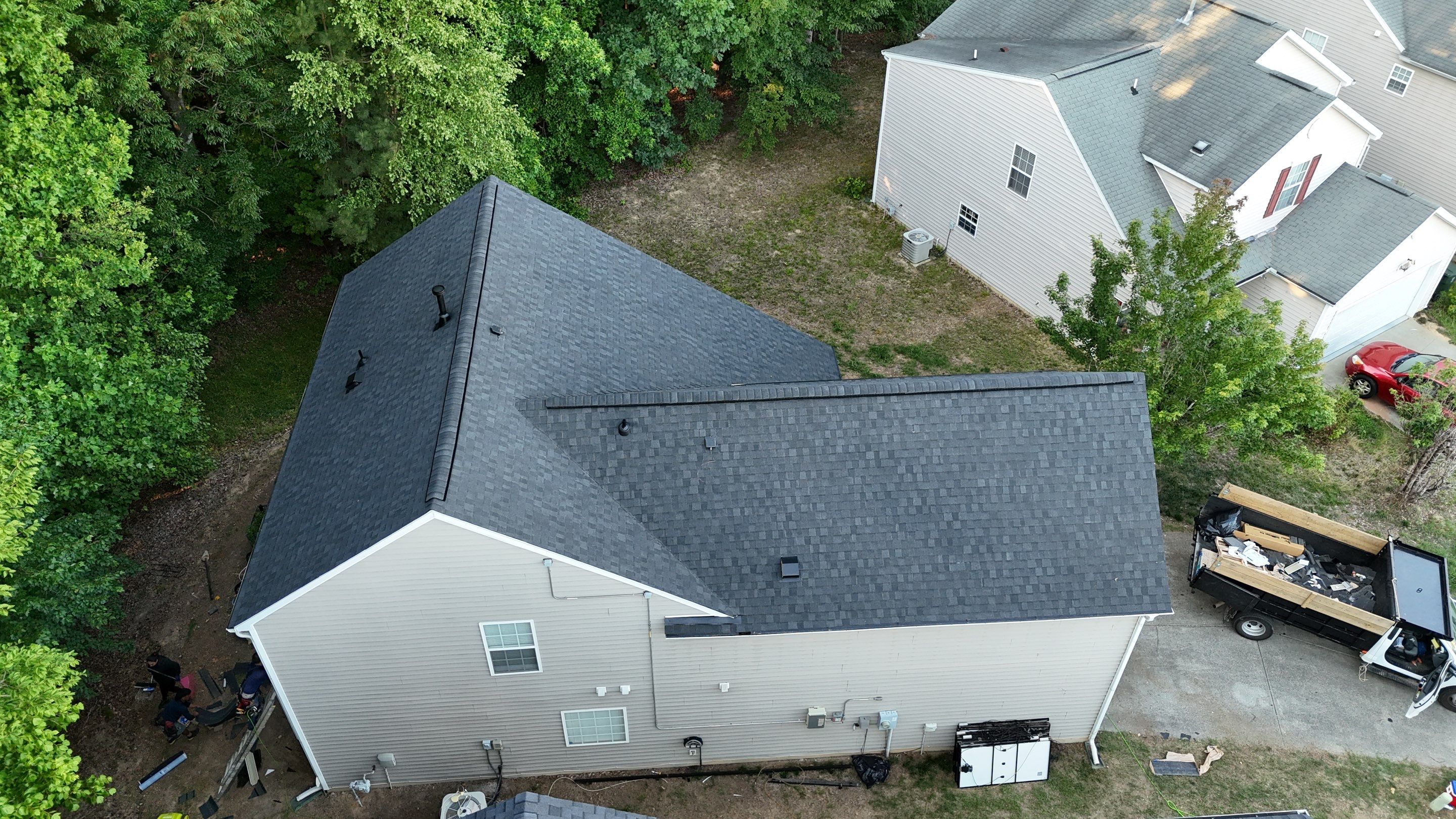 Roof replacement by hail damage by Just Brilliant Restoration JBR