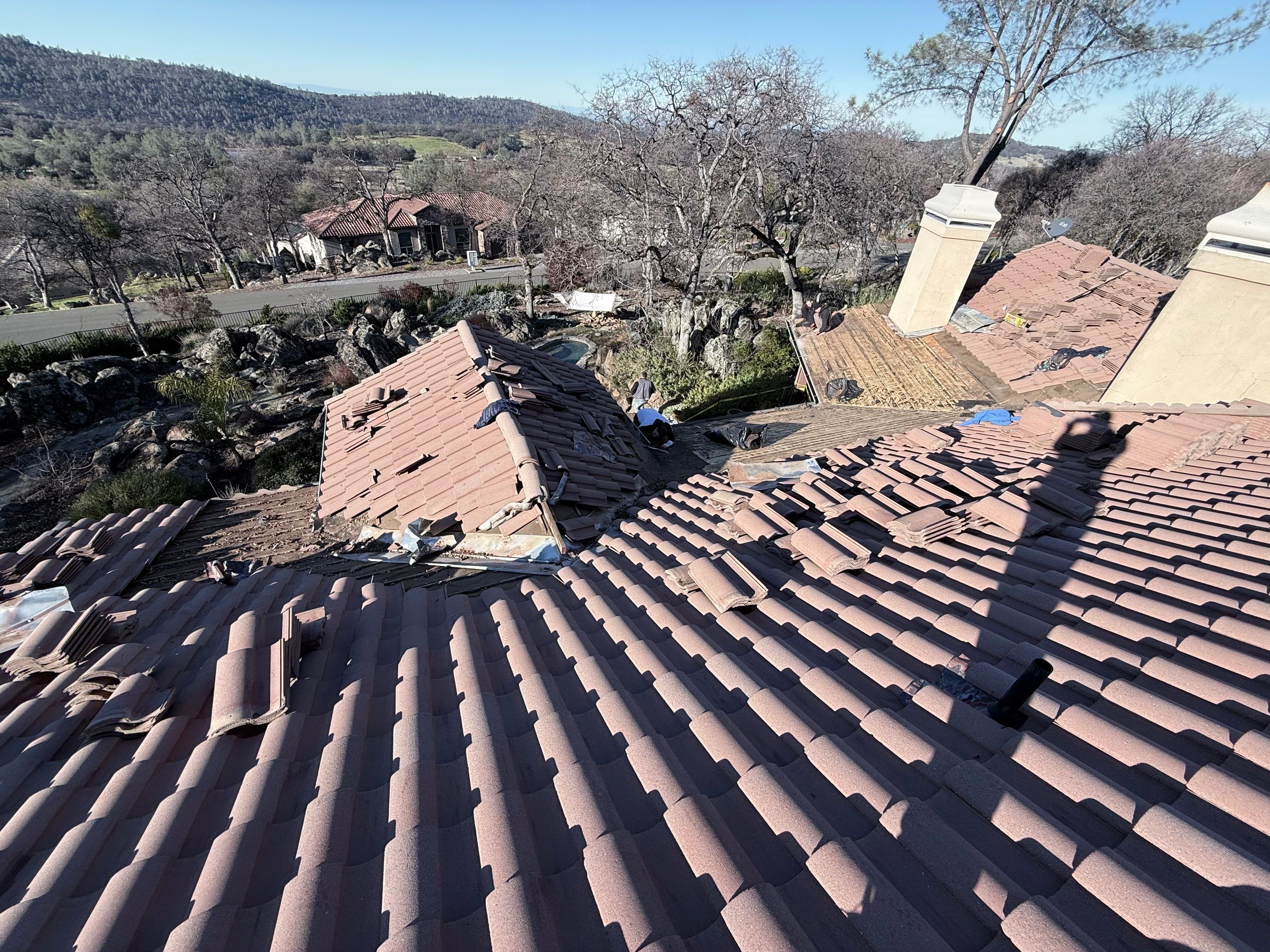 Residential Tile Roof Repair by Nextop Roofing