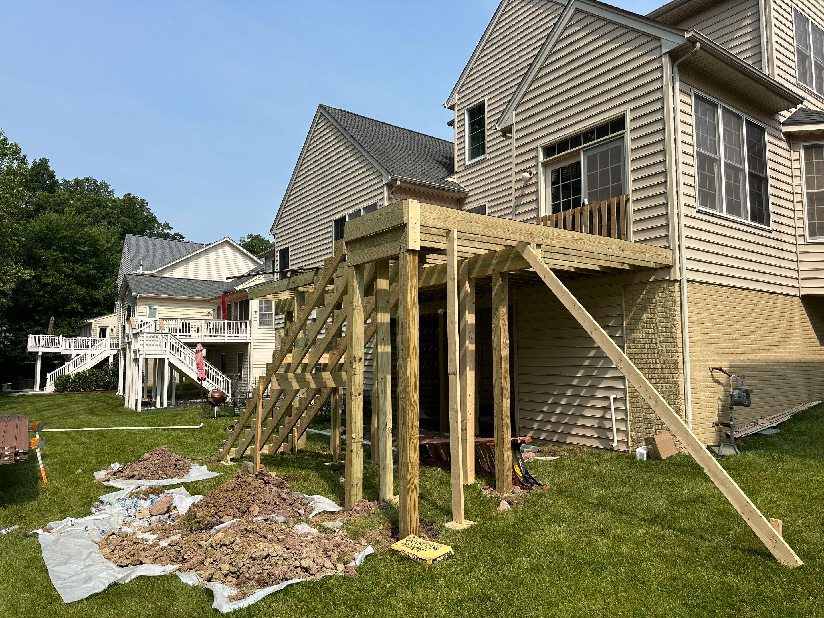 New Trex Composite Deck in South Riding, VA by Sunburst Construction Inc