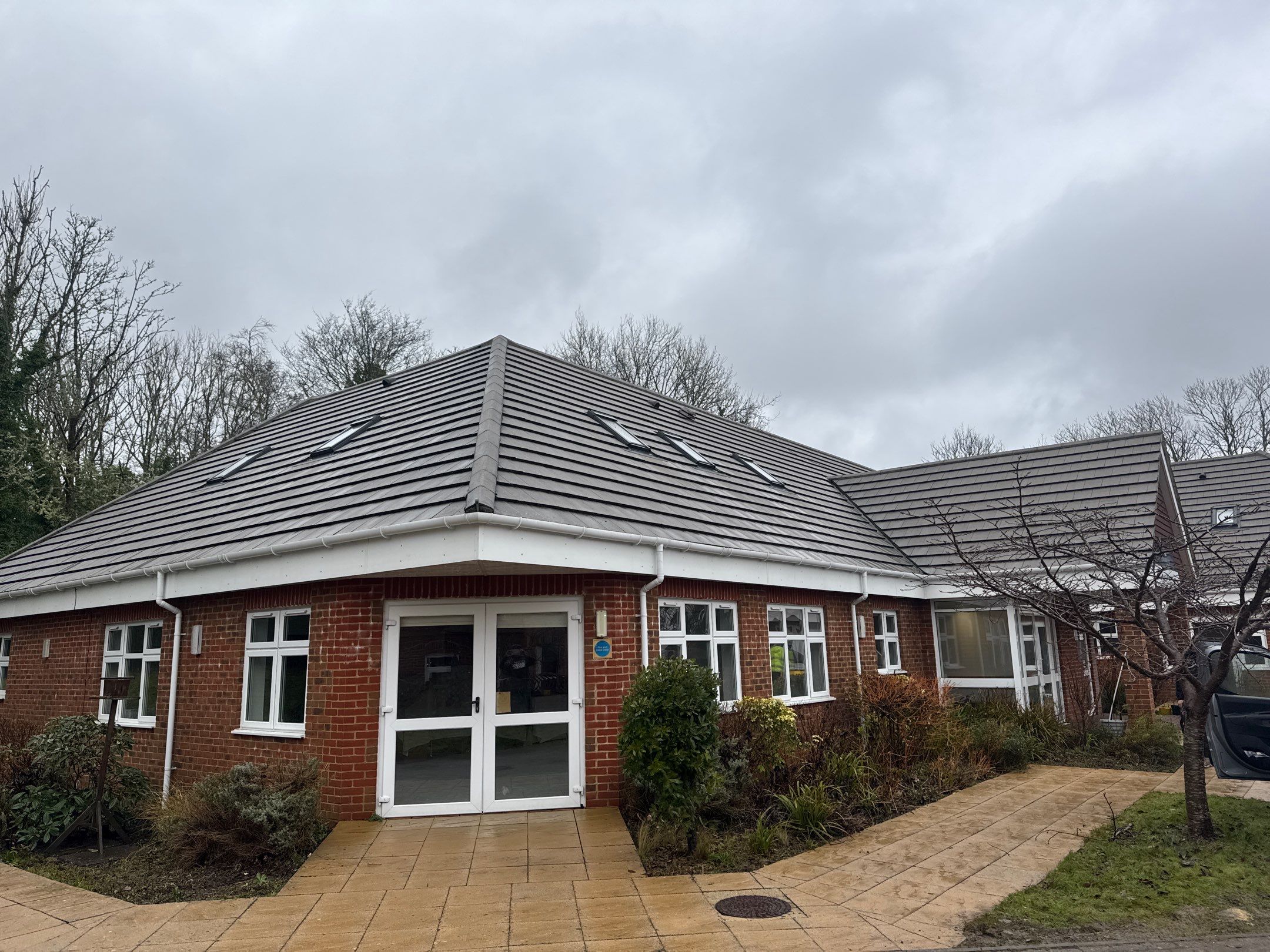 Care Home Roof and Walk Ways clean by Ges Exterior Cleaning ltd