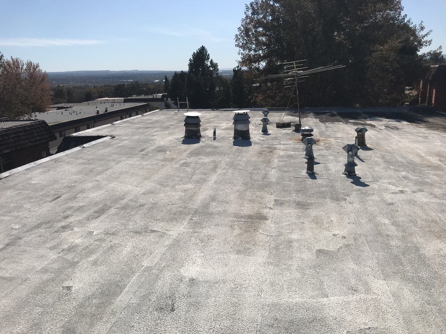 Commercial Roofing Installation using Gaco Silicone Coating  by A to Z Roofing