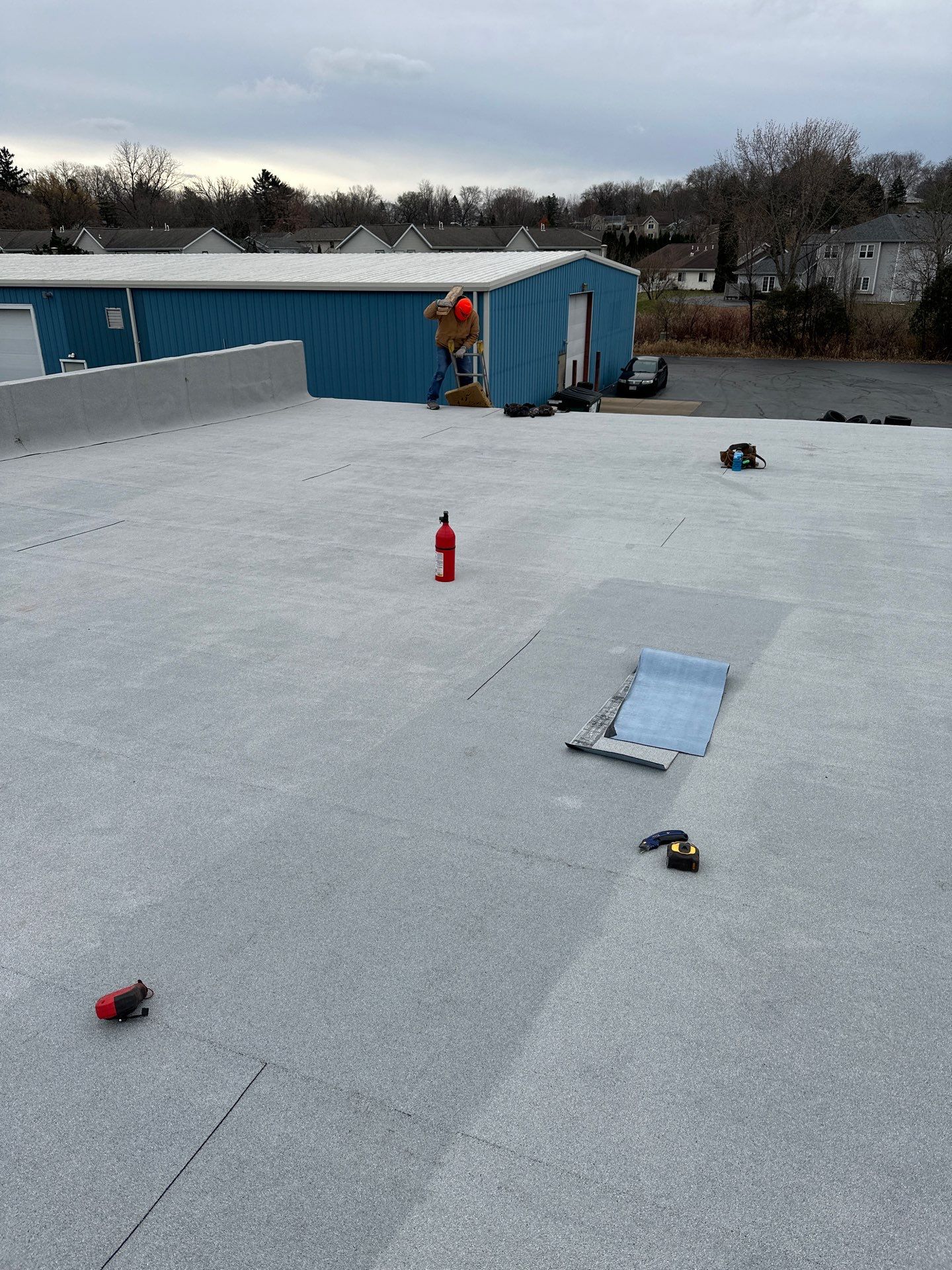 Commercial Roofing using Certainteed Flintastic Self Adhered by Stendahl Services