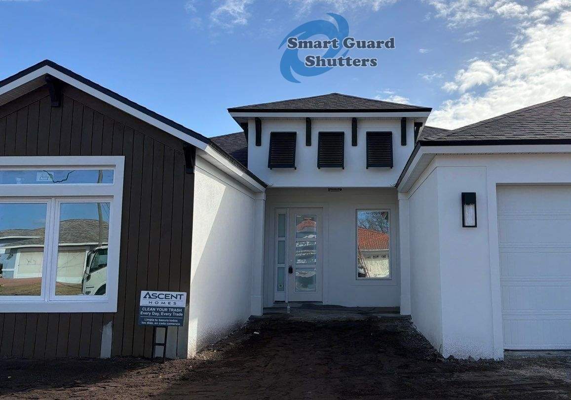 Decorative Bahamas in Signal Black by Smart Guard Shutters