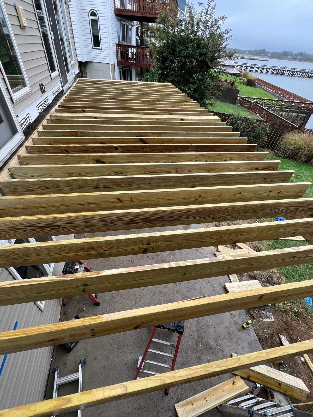 Waterfront deck In Keyport  by deck guardian