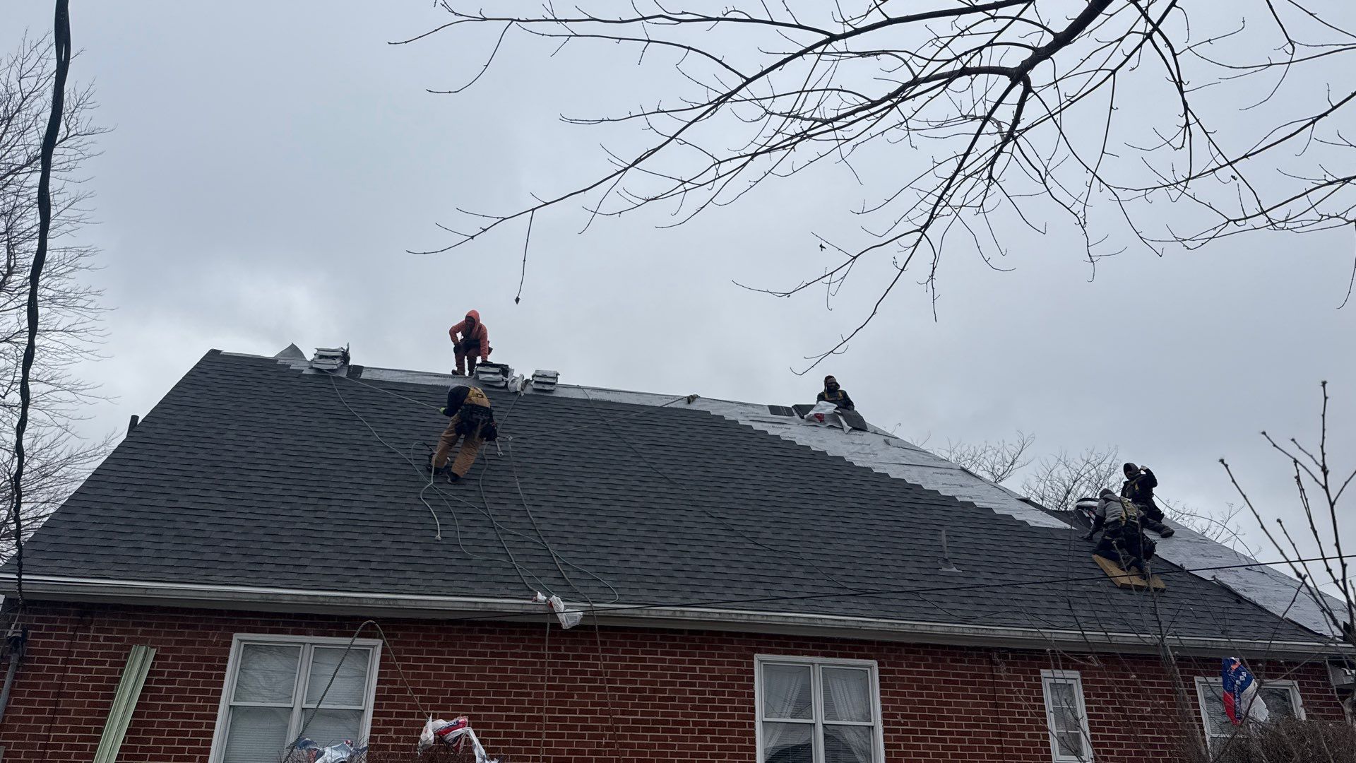 Residential Roofing Installation using Timberline HDZ Shingles - Pewter Gray by RoofX 