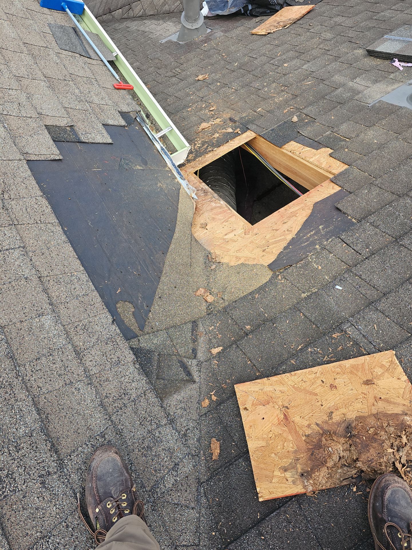 Hail Damage using Owen's Corning Duration (Lifetime) Shingles by Roof Repair Services LLC
