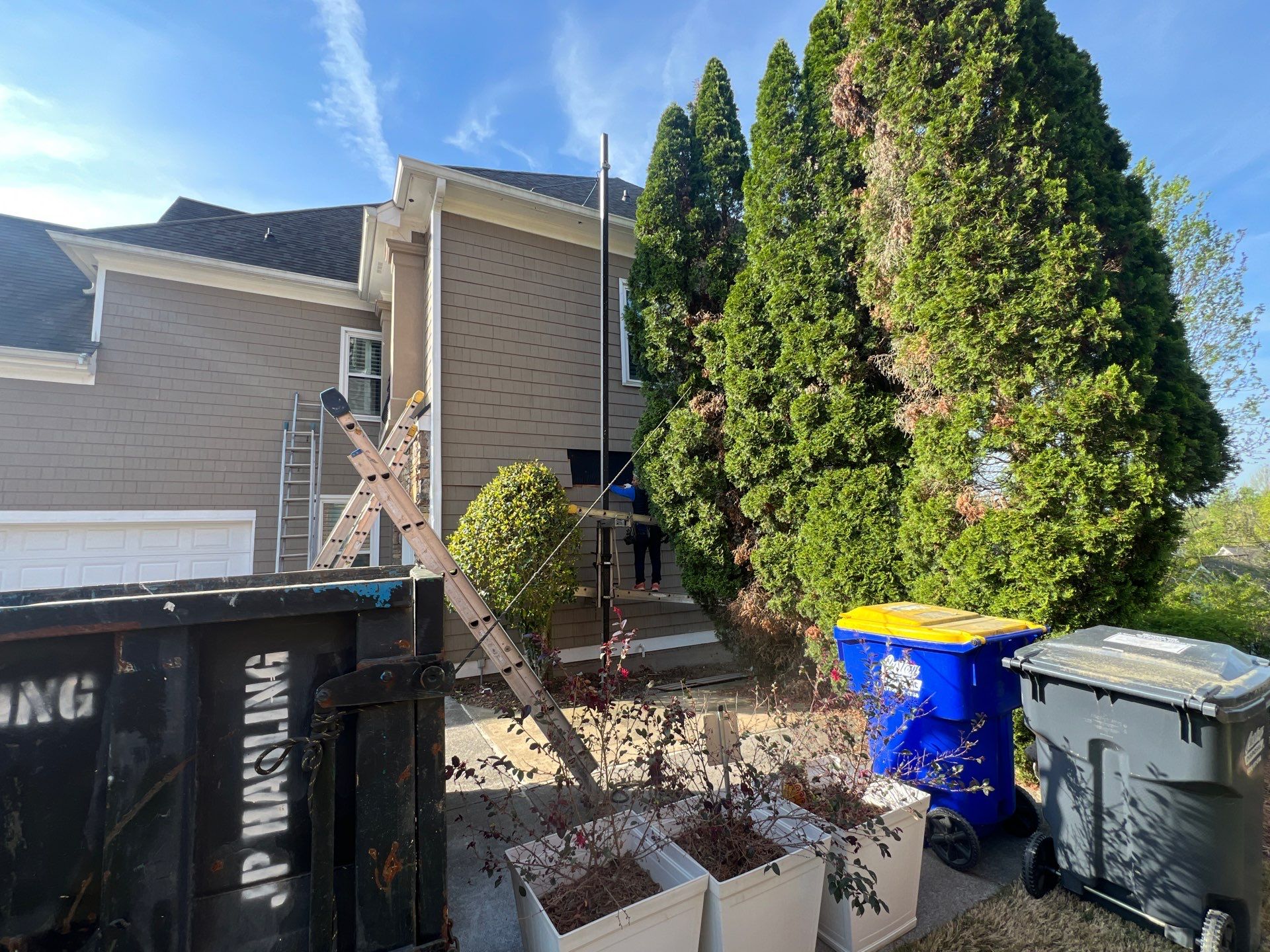 Full Exterior Siding Replacement and Stone Veneer Installation in Roswell by Swift Home Renovations