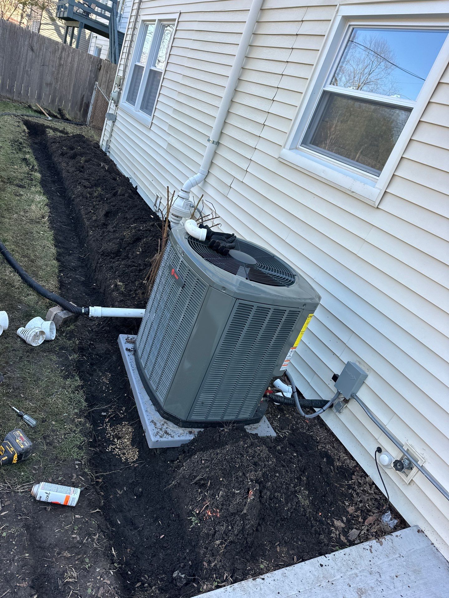 French drain and Sump pump reroute to flo well by A&N