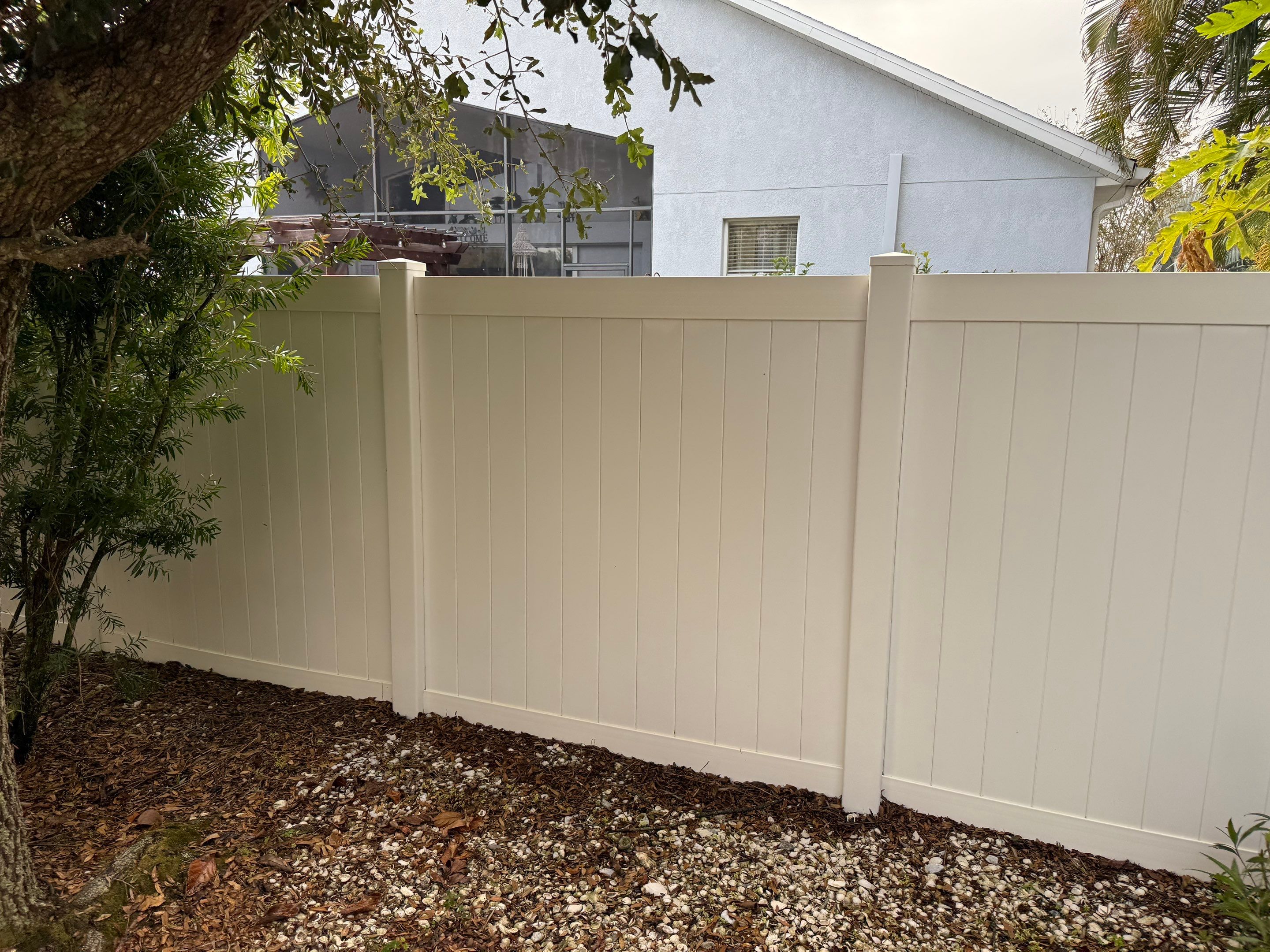 Patio, Vinyl Fence, & Partial House Wash in Creekside, Parrish, FL | Sunshine AquaWash by Sunshine AquaWash
