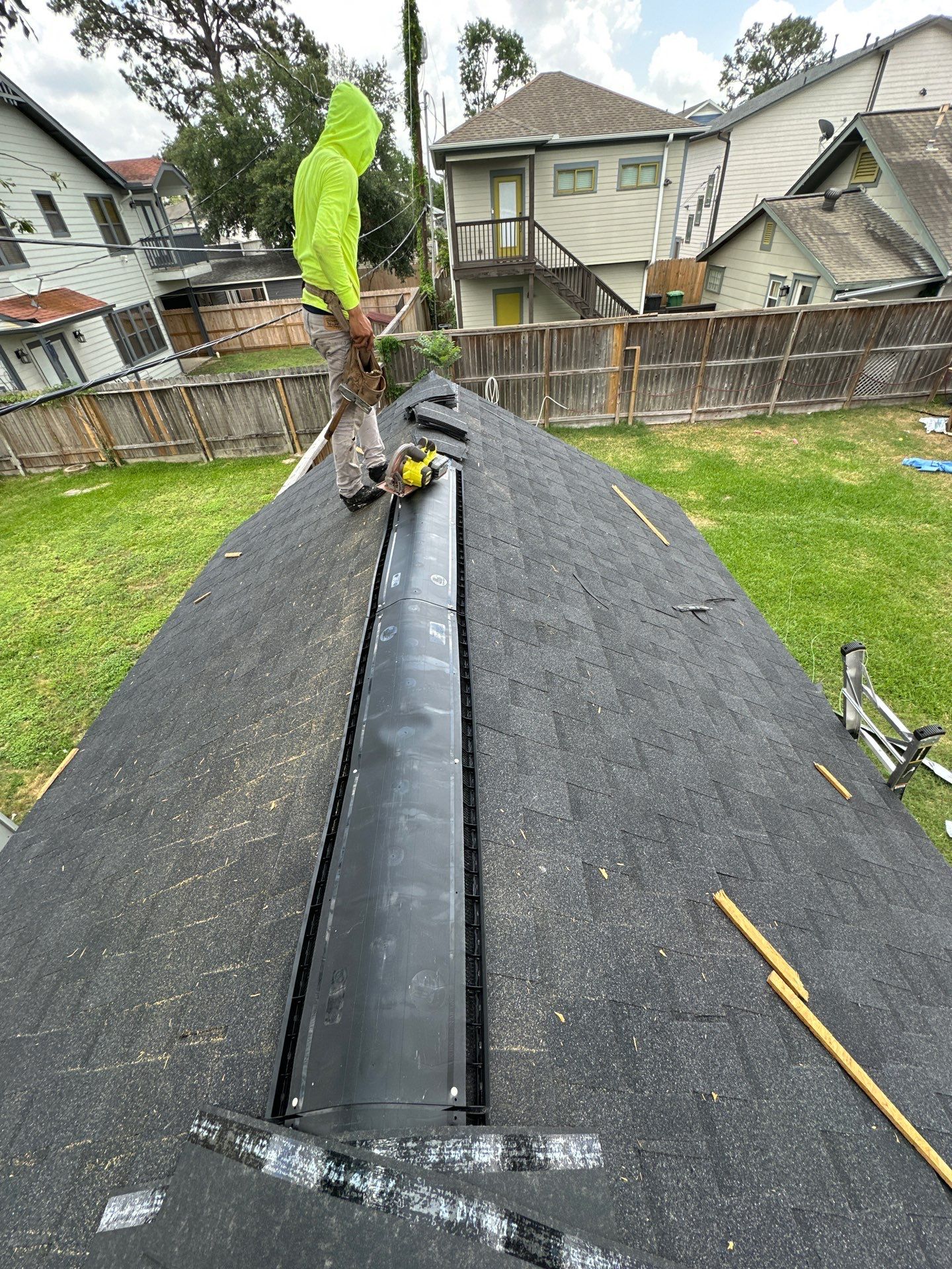 Project in Houston by Motion Roofing