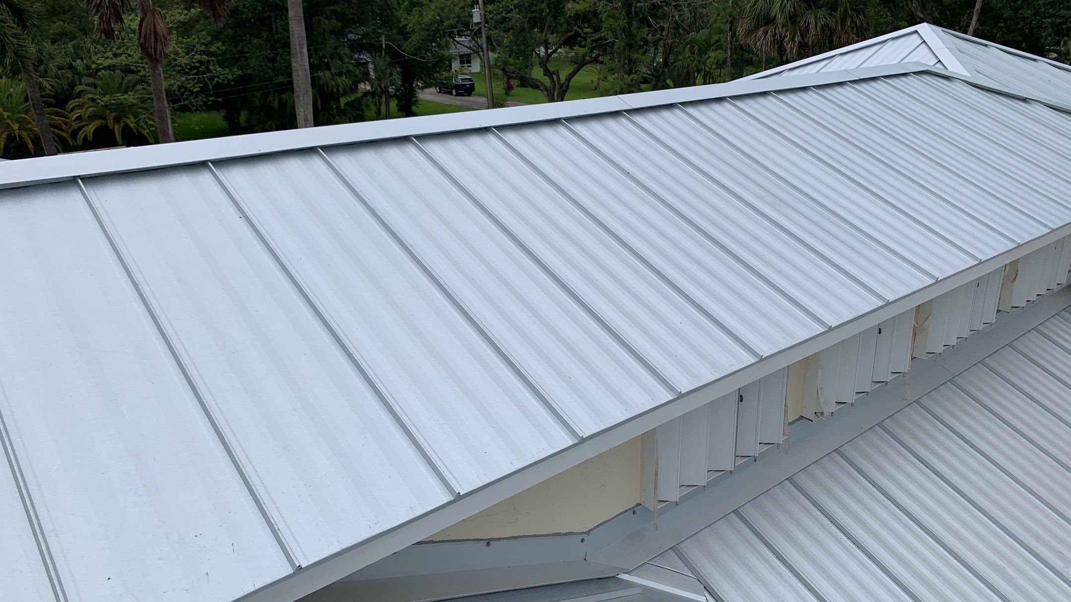 Residential Roofing Installation using 1" Nail strip metal roof by BLUES BROTHERS ROOFING
