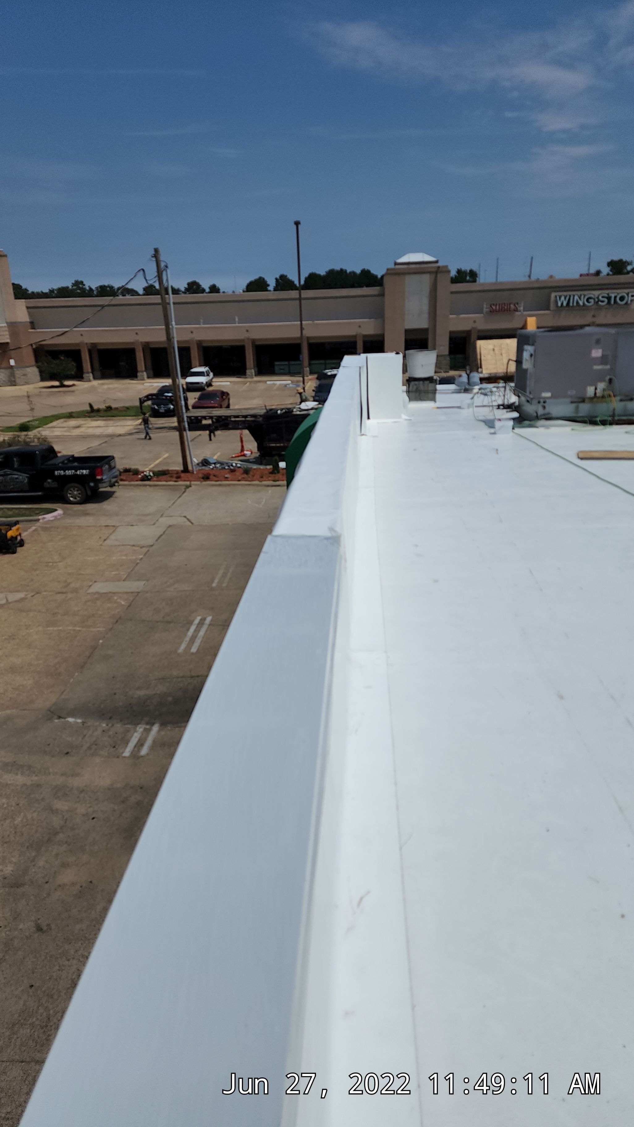 Commercial Roofing Installation using 50 mil PVC by Hostetler Roofing