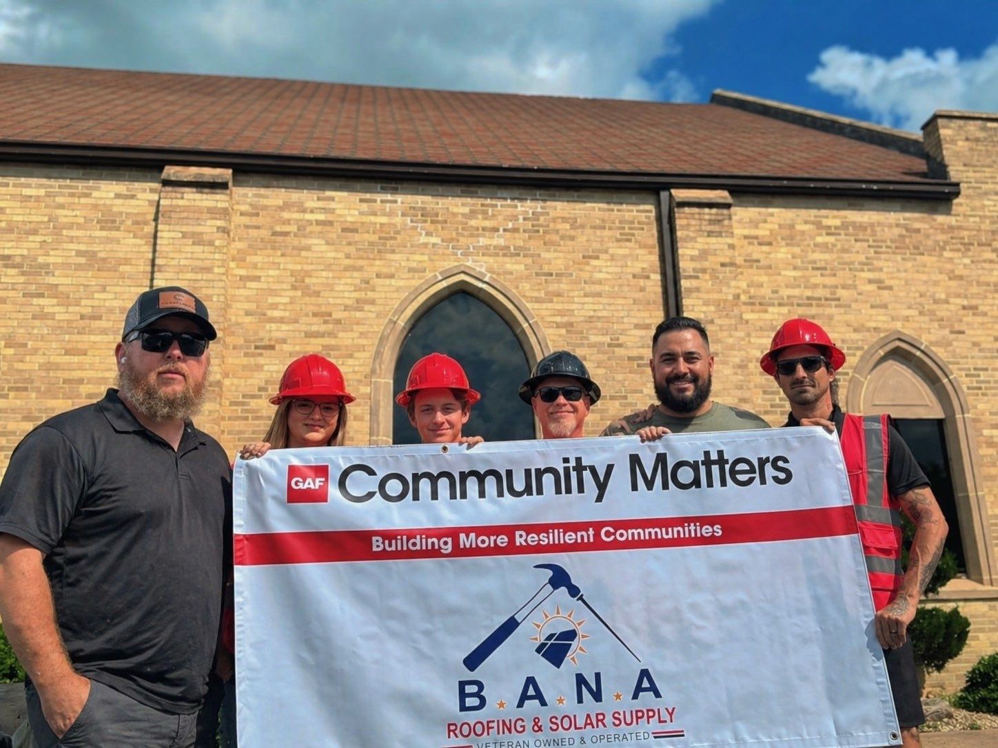Commercial TPO Roof Replacement in Ardmore for McLish Church by BANA Roofing and Solar Supply