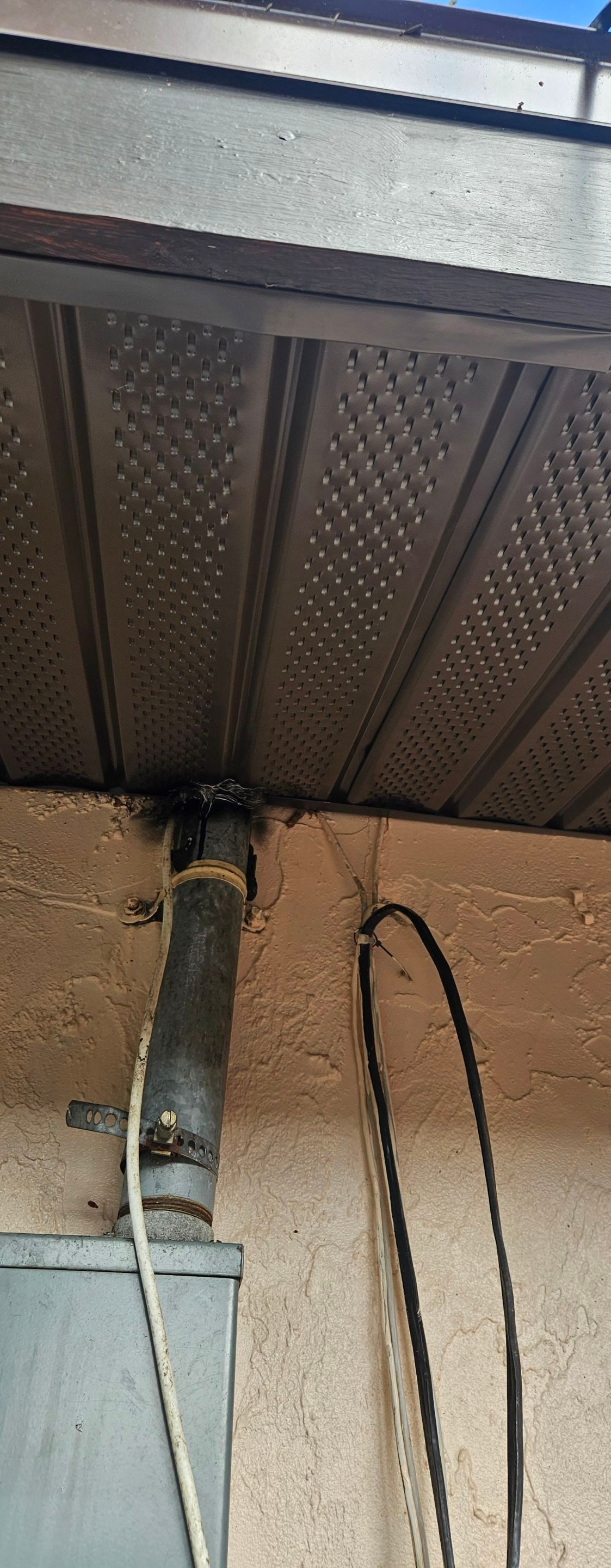 Musket Brown Soffit Installation in Sarasota FL by Gutter Professors