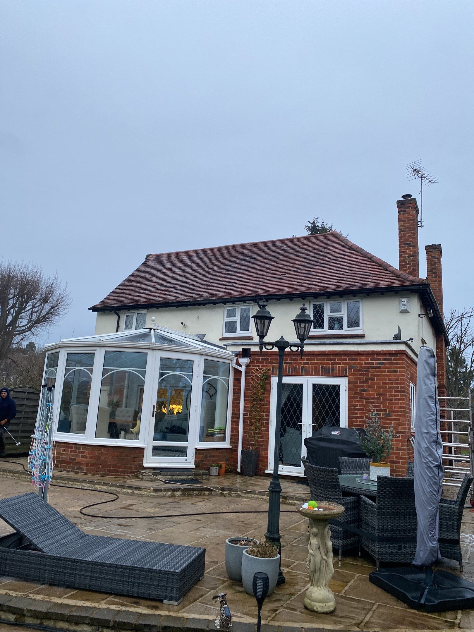 Roof Clean using Mosmatic FSC and Biocide by Ges Exterior Cleaning ltd