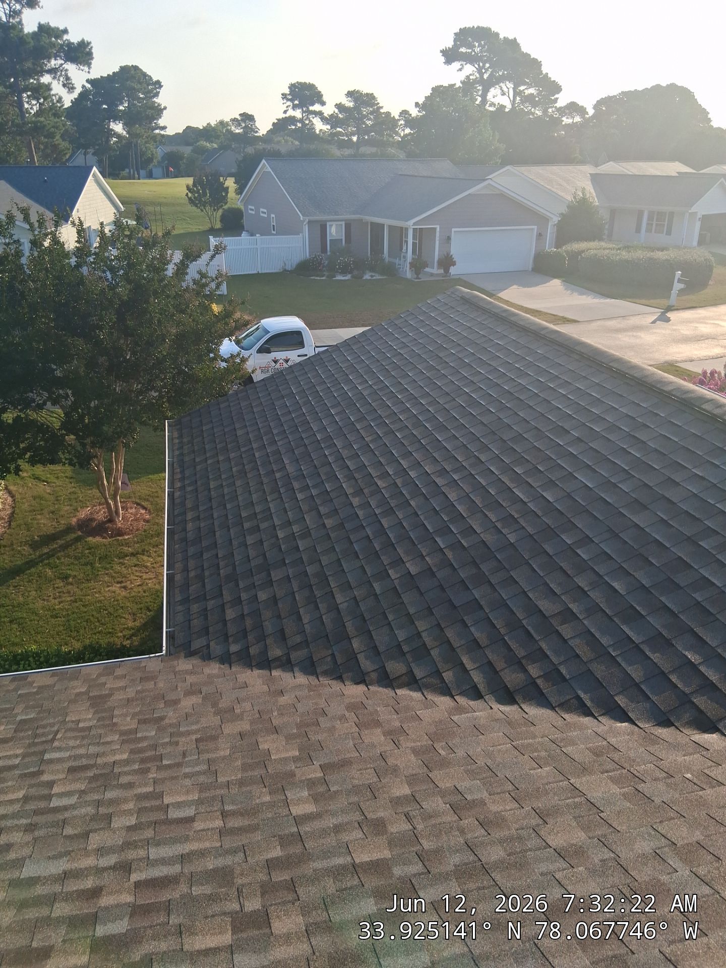 Roof Replacement using CertainTeed Landmark Pro Max Def Weathered Wood in Southport, NC by RGR Roofing Company by RGR Construction and Roofing, LLC