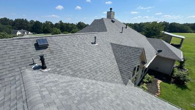 Residential Roof Replacement using GAF HDZ - Weathered Wood