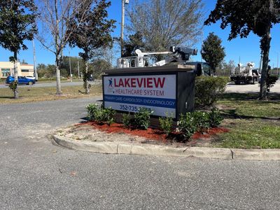 Monument Sign for Lakeview Healthcare System