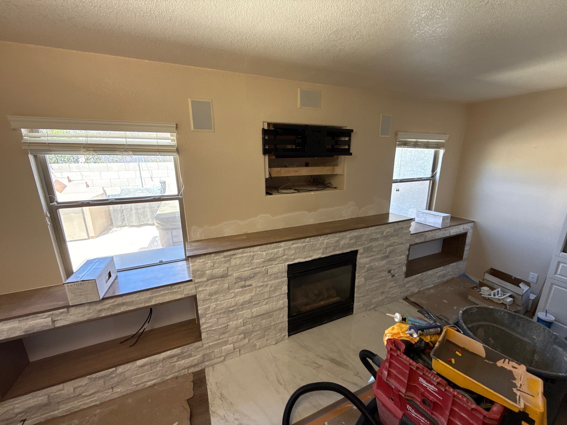 Meadview Fireplace Remodel by Workman Company LLC 