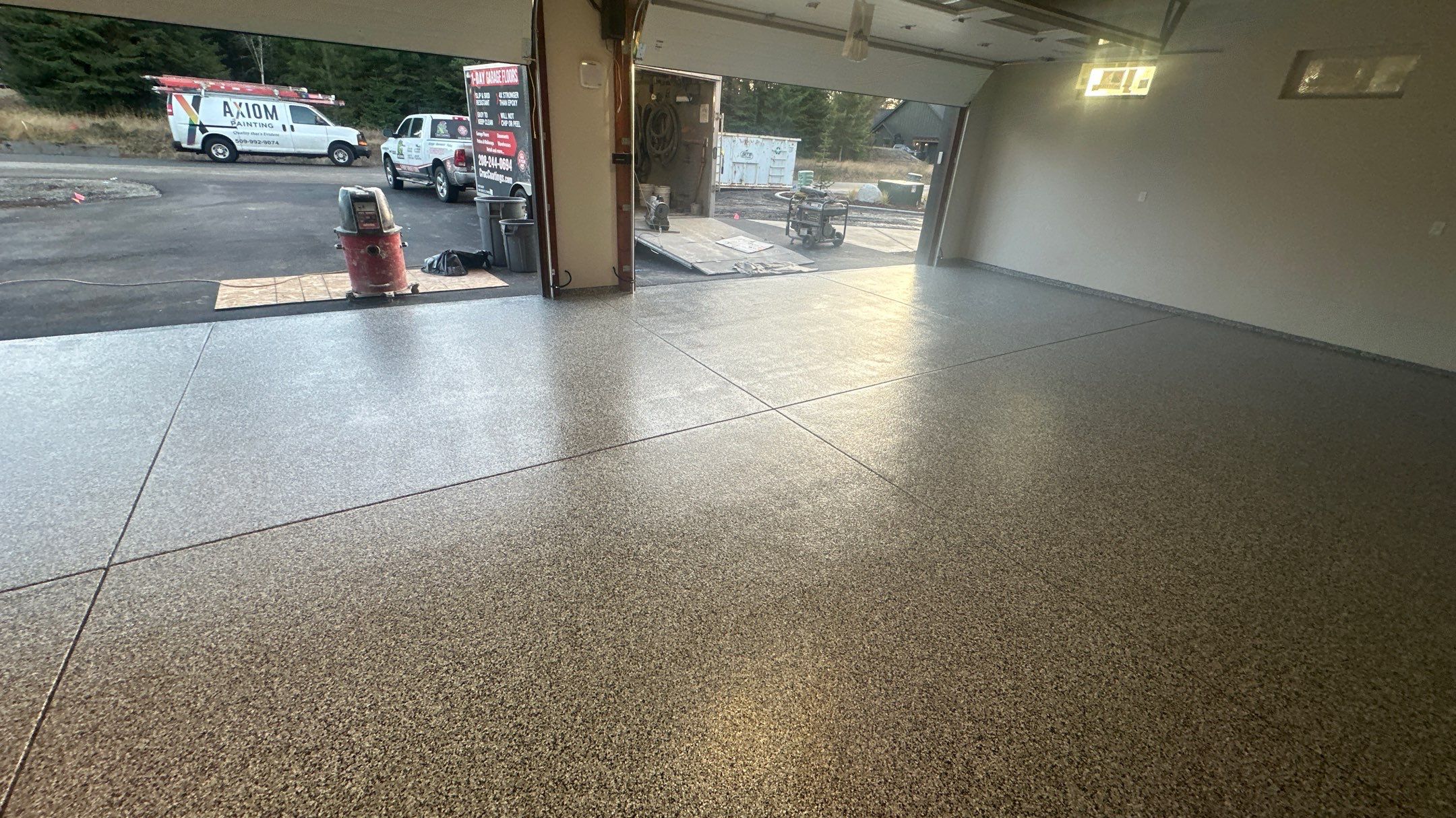 Garage Transformation using Domino by Croc Coatings, LLC