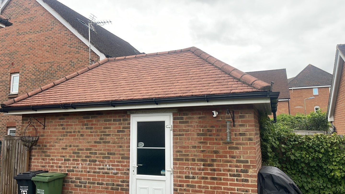 Roof Clean - Biocide Treatment using Honda 15lpm Low Pressure Washing Machine by Ges Exterior Cleaning ltd