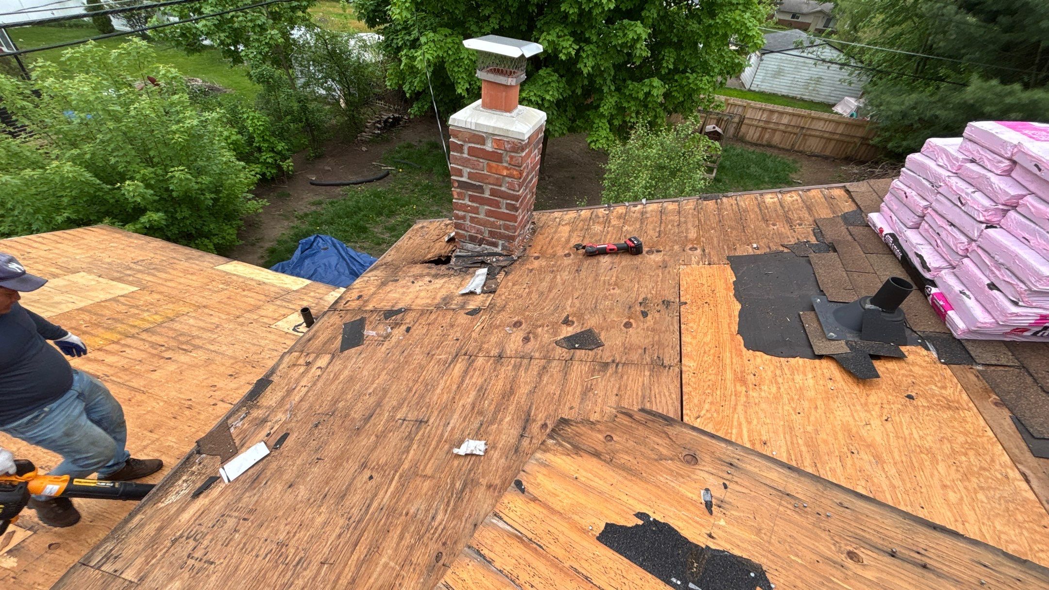 Roof Replacement using Owens Corning Teak by 180 Contractors
