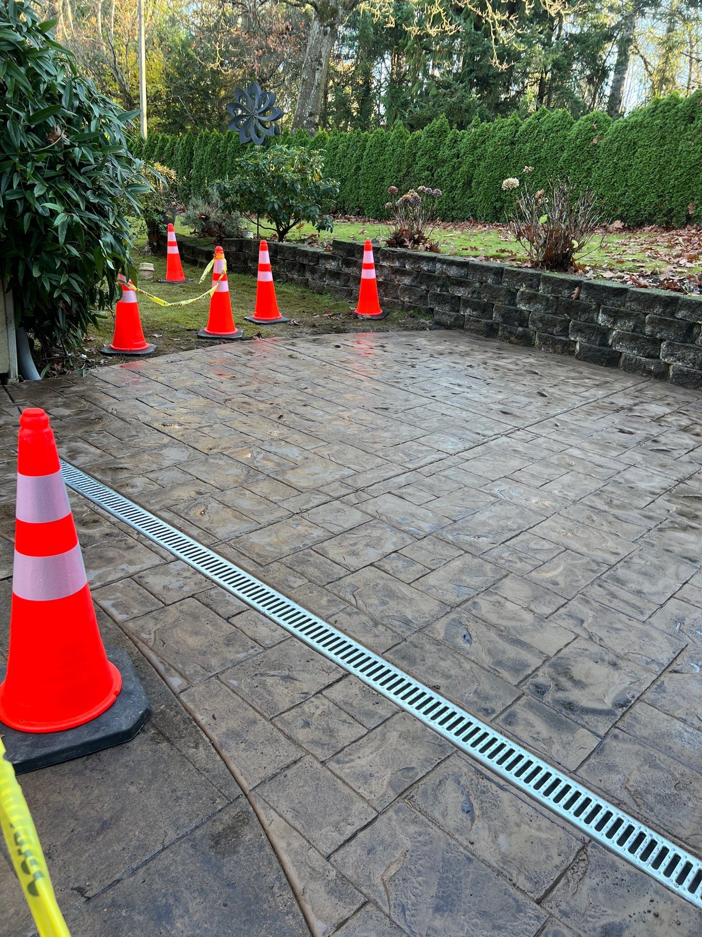 Stamped Concrete Patio  by Jireh Asphalt & Concrete Inc 