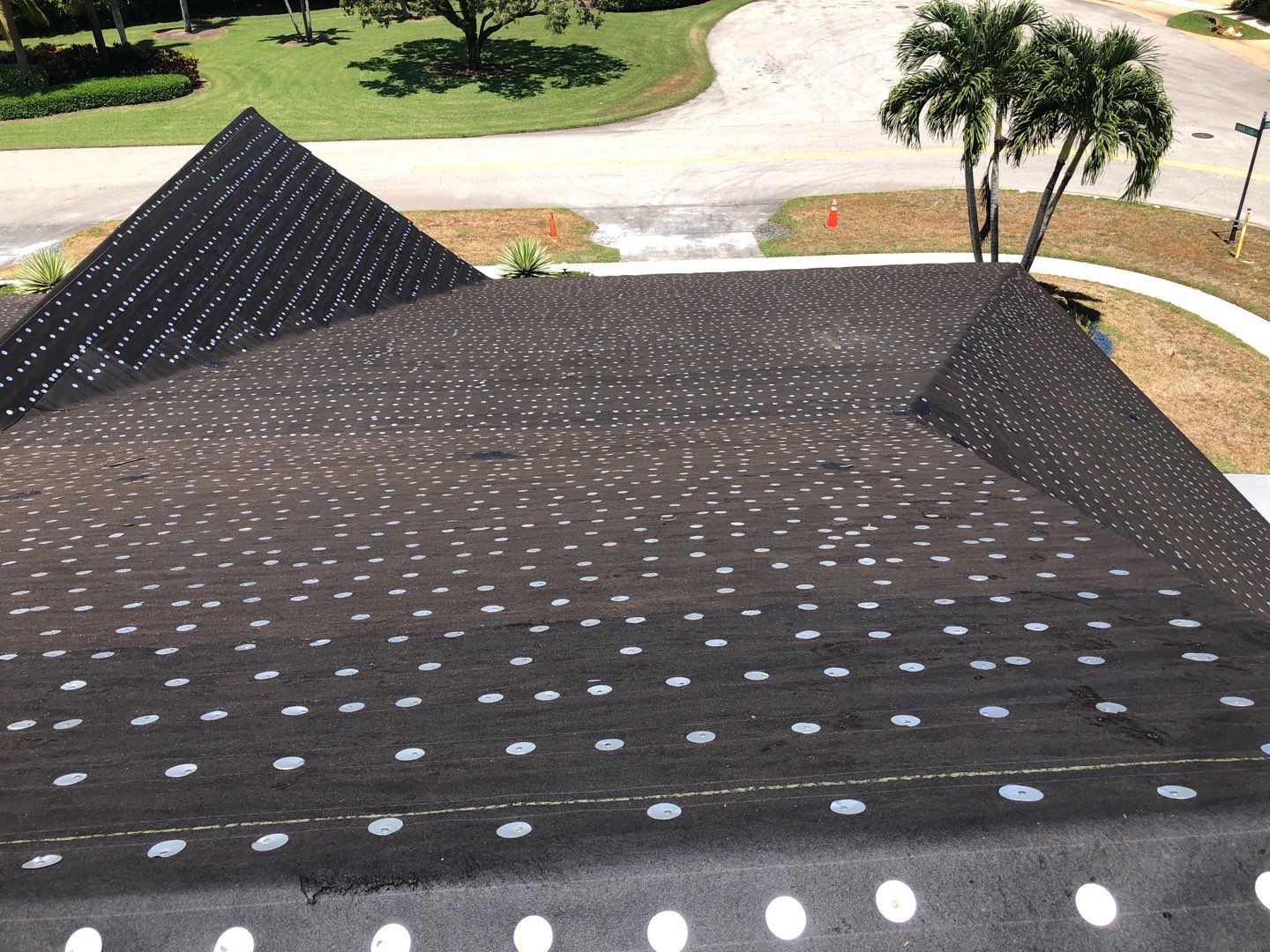 Residential Roofing Installation using 1" Nail strip metal roof by BLUES BROTHERS ROOFING