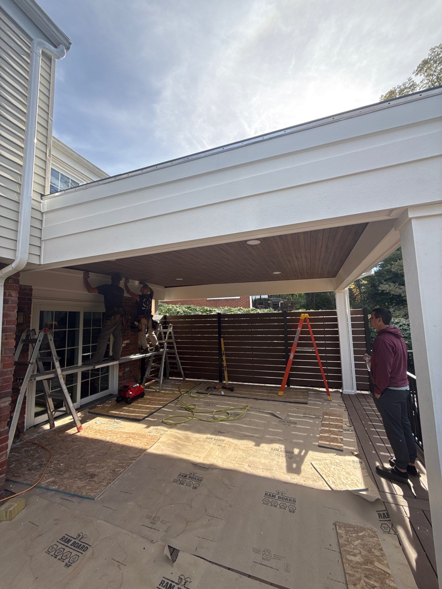 Low-Slope EPDM Rubber Roof Construction in Pittsburgh by Cousins Roofing Siding & Decks