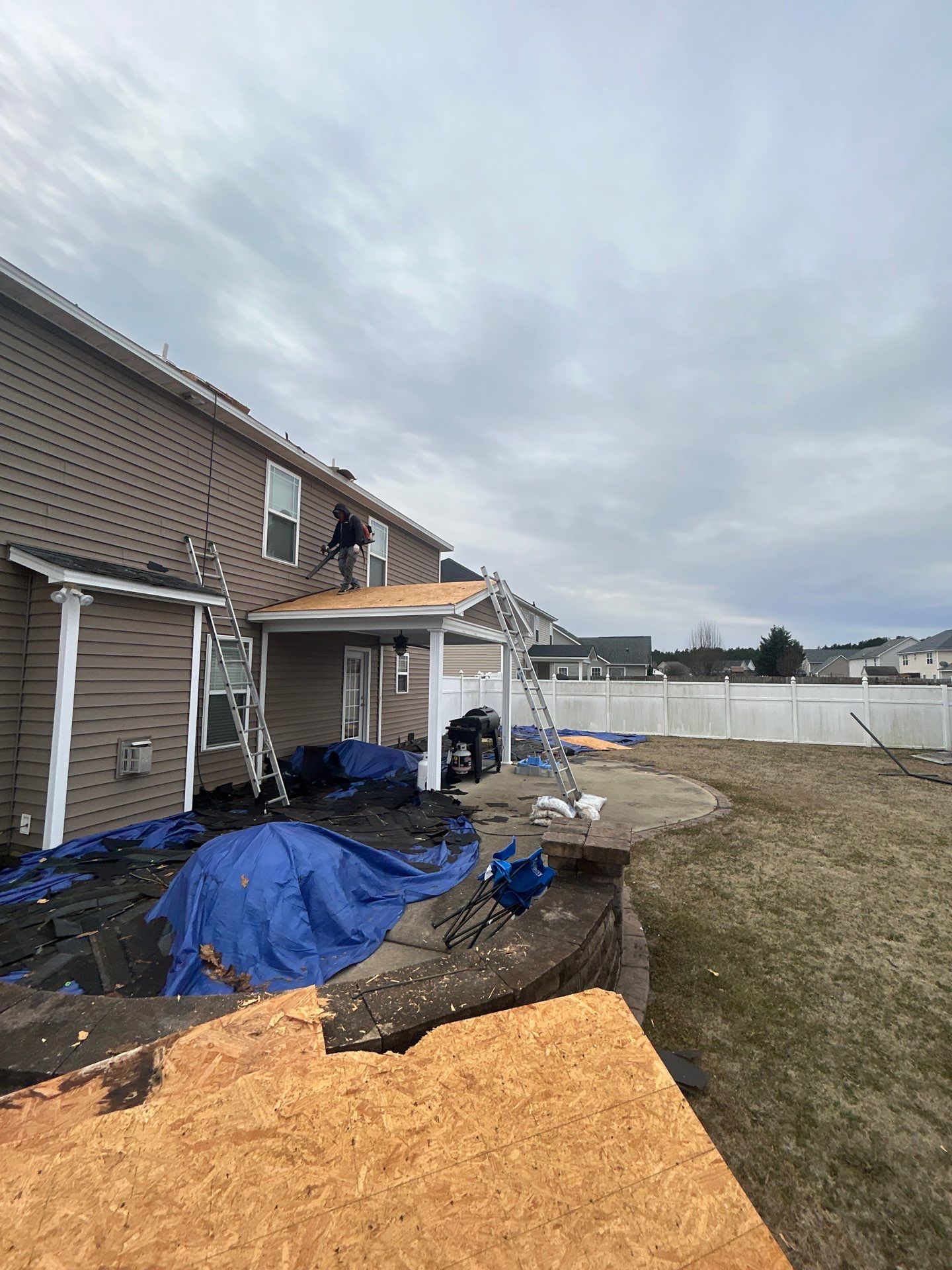 Residential Roofing Installation using Owens Corning by Karcher Roofing & Construction