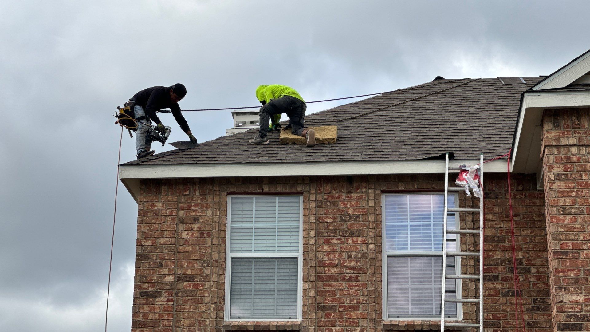Residential Roofing Installation using GAF Timberline HDZ - Allen TX by Lighthouse Contractors
