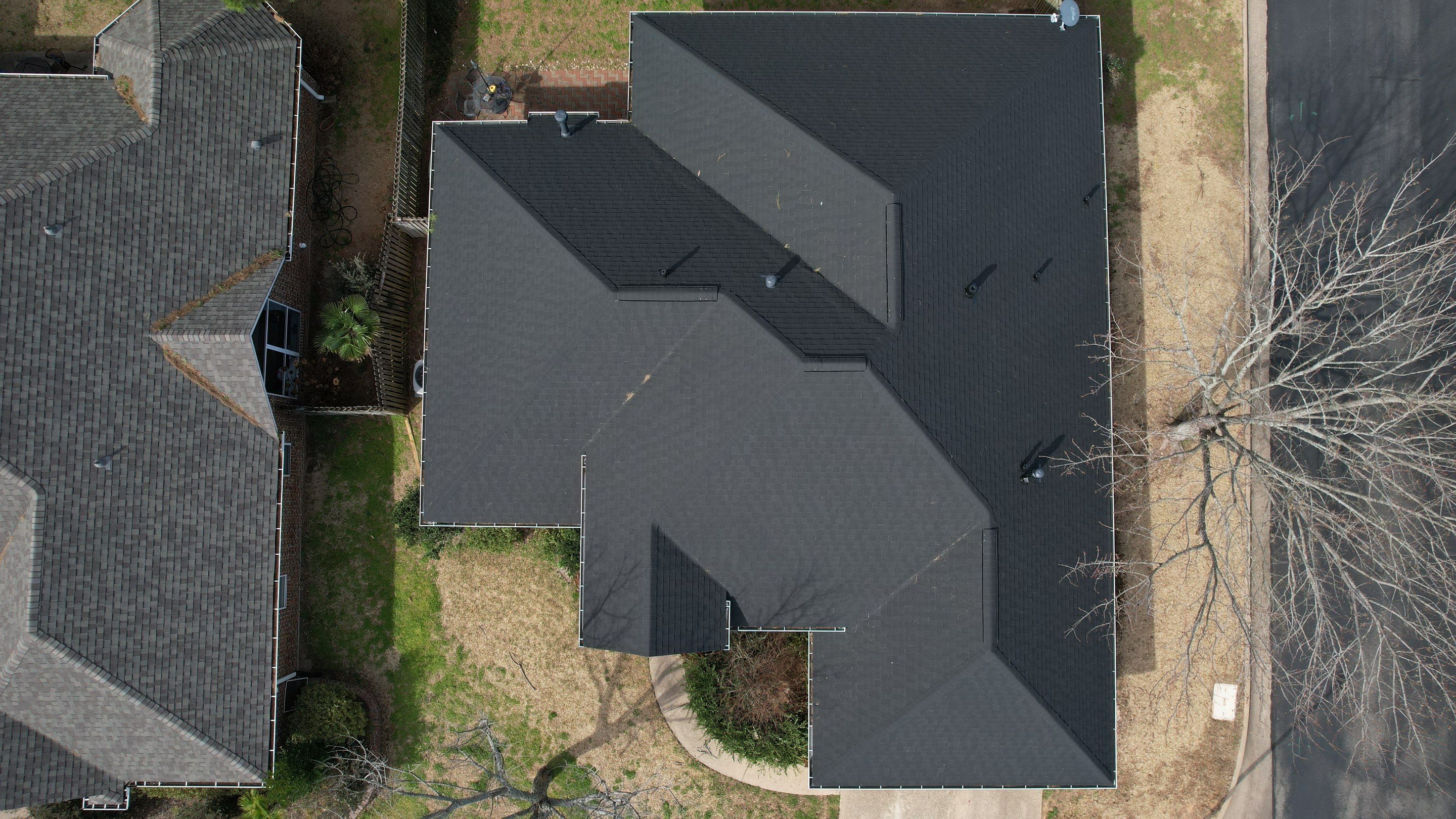 Residential Roofing Installation using IKO Dynasty Class 3 - Matte Black by Sky High Roofing