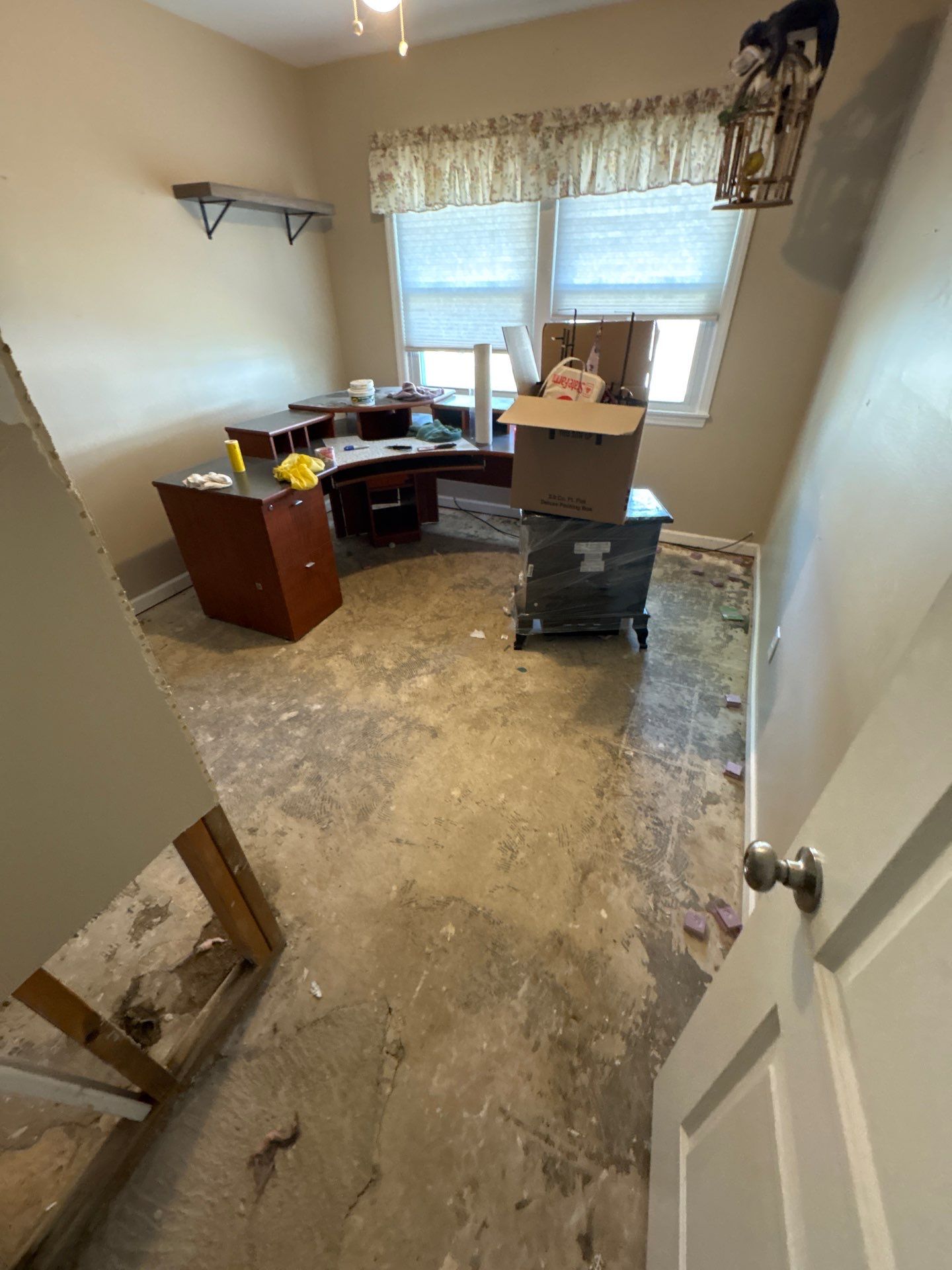 Water Damage Restoration and Full Laminate Floor Installation in Stony Brook by EMS Restoration Corp