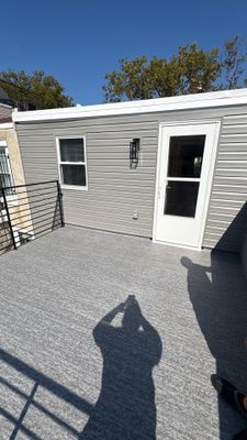 Back Wall & Fiberglass Roof deck Remediation